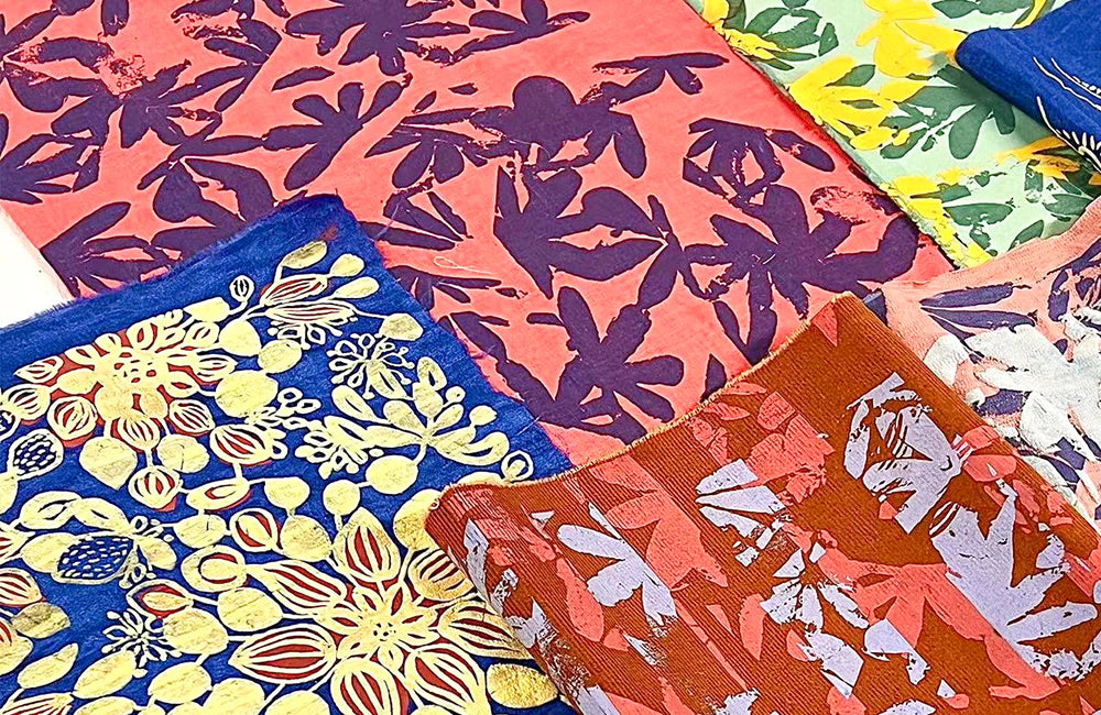 Adorning Hemp Fabric With Their Natural Printing Textures