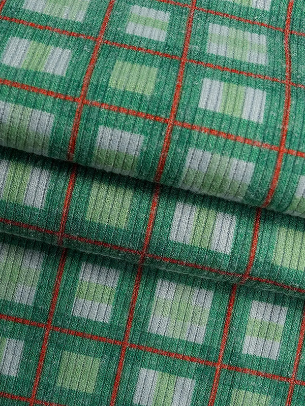 Hemp, Recycled Poly & Spandex Heavy Weight Stretched Rib Fabric ( KR40/2C801 Print )  Knit Hemp & Recycled Polyester  Bastine 