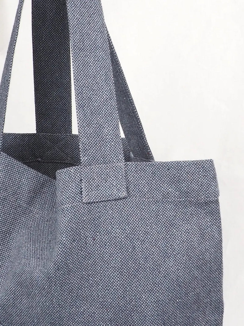 Gray Recycled Hemp Tote Bag - Bastine