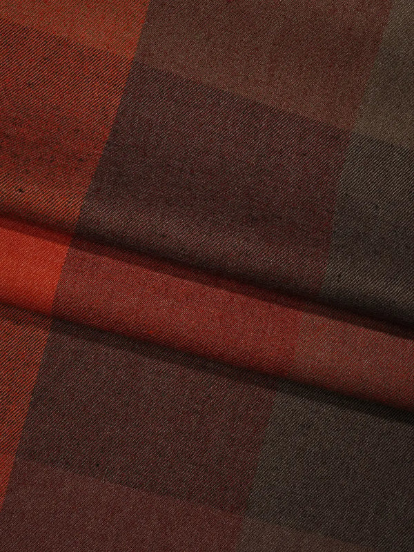 Hemp & Recycled Poly Mid-Weight Check Flannel Twill Fabric（ HP4248Y-G04 / HG4248Y-H03 ）  Woven Hemp & Recycled Polyester  Bastine 