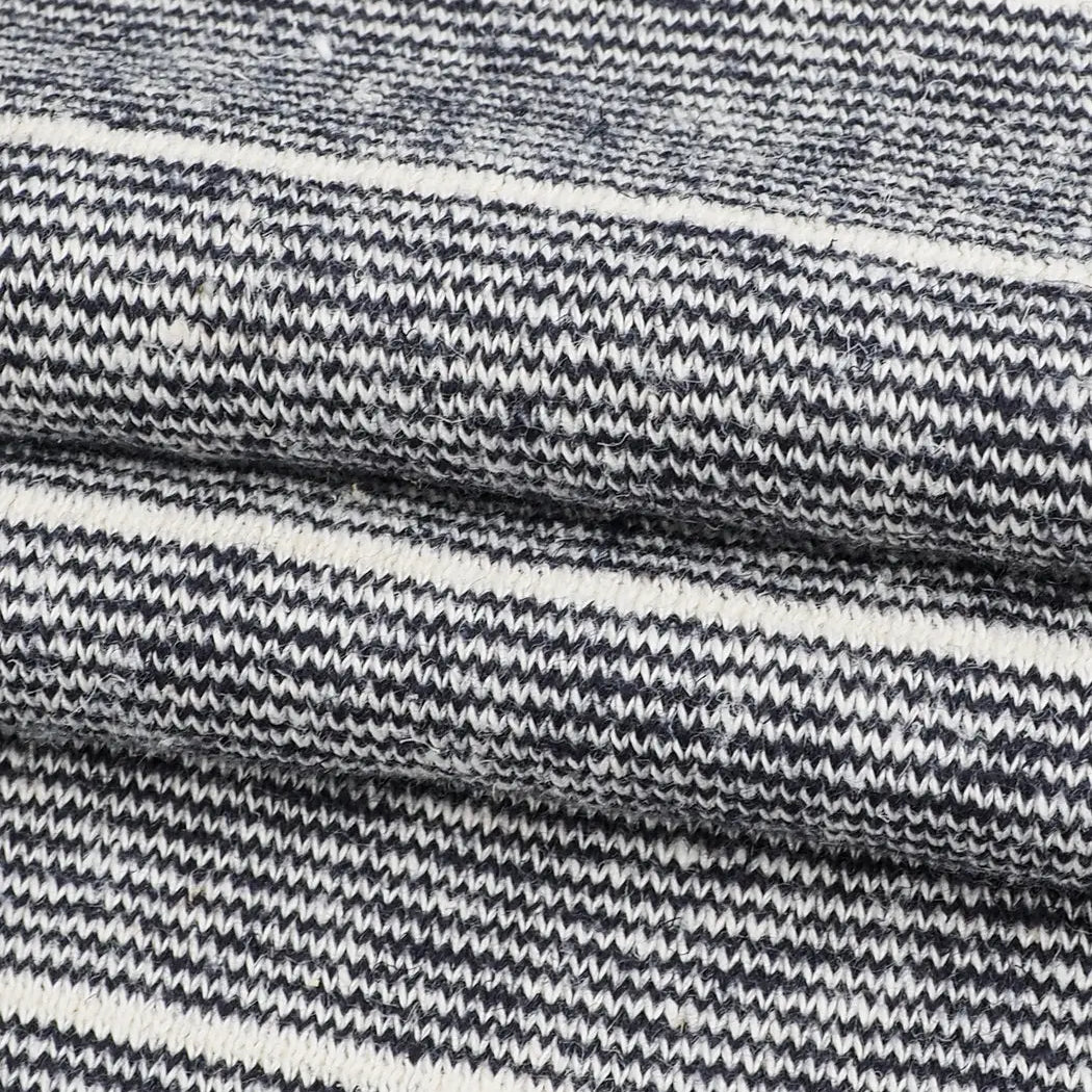 Hemp & Cotton Heavy Weight Yarn Dyed Stipe Terry ( KT21A833B ) - Bastine