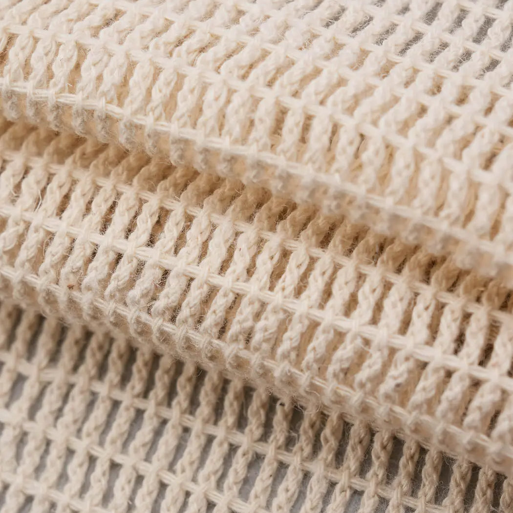 Hemp & Cotton Mid-Weight Recycled Mesh Fabric ( KP11D950 )  Knit Hemp & Organic cotton  Bastine 