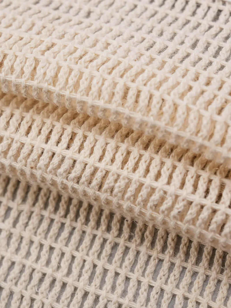 Hemp & Cotton Mid-Weight Recycled Mesh Fabric( KP11D980 ) HempFortexWeb Bastine Knit Hemp & Organic cotton