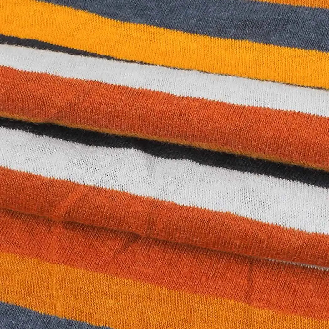 Hemp & Organic Cotton  Light Weight Stripe Jersey ( KJ21D822A ) - Bastine
