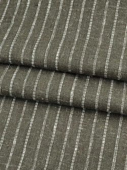 Hemp & Organic Cotton  Light Weight Yarn Dyed Stripe Fabric ( HG58A007 ) - Bastine