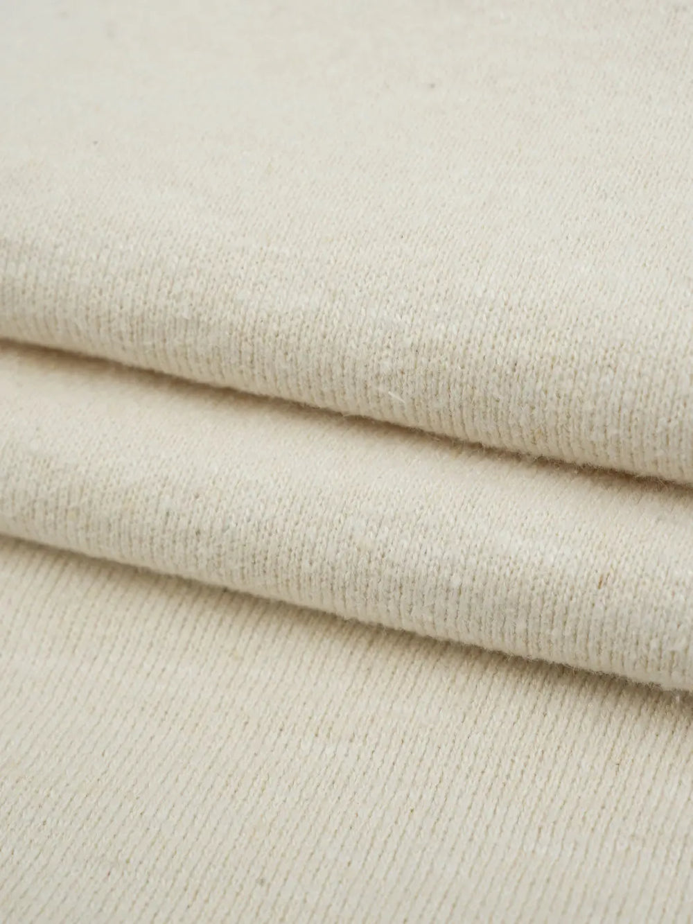 KT21C814 Hemp and Organic Cotton Terry Fabric - Natural White