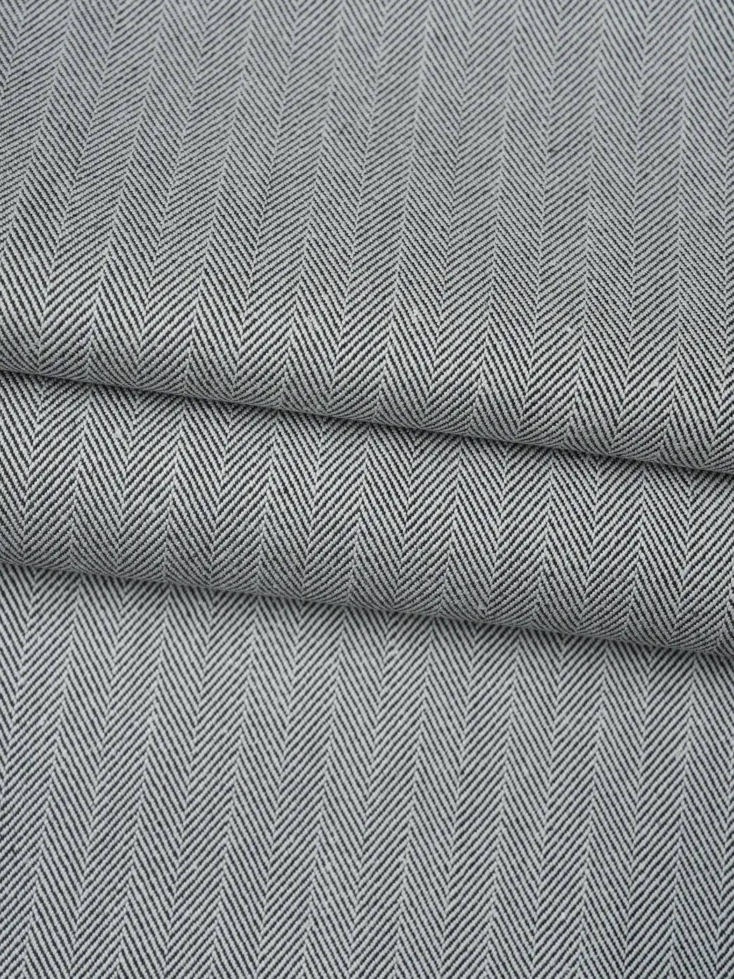 Hemp & Organic Cotton Heavy Weight Herringbone Fabric ( HG6492Y-L01 / HG6492Y-L02 )  Woven Hemp & Organic Cotton  Bastine 
