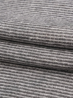 Bastine Hemp & Organic Cotton Heavy Weight Yarn Dye Stripe Fleece Fabric ( KF21B963E )