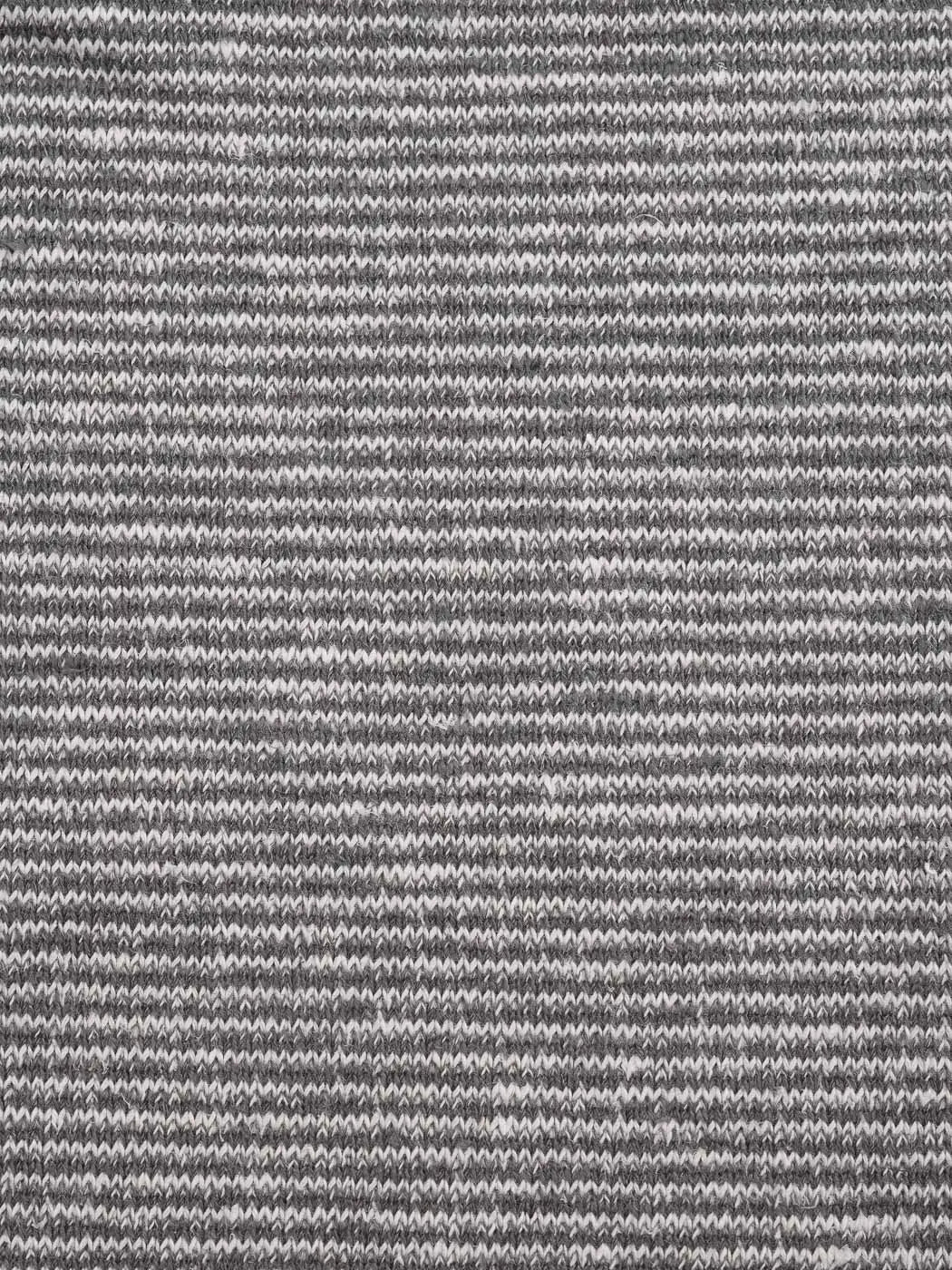Bastine Hemp & Organic Cotton Heavy Weight Yarn Dye Stripe Fleece Fabric ( KF21B963E )
