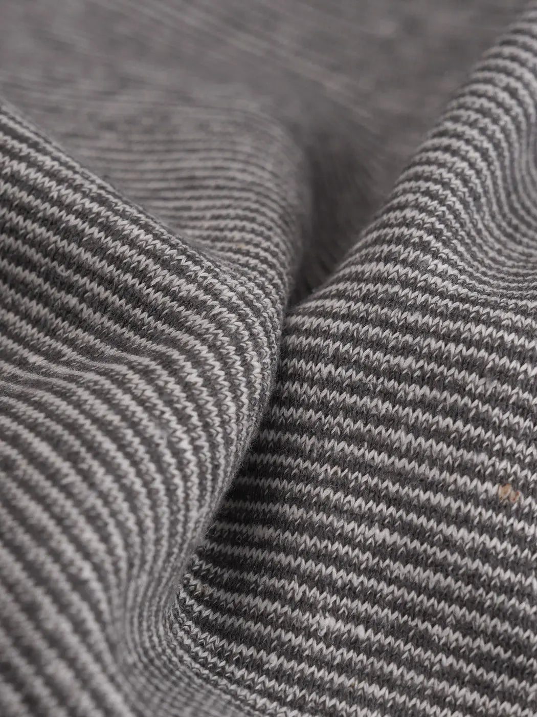 Bastine Hemp & Organic Cotton Heavy Weight Yarn Dye Stripe Fleece Fabric ( KF21B963E )