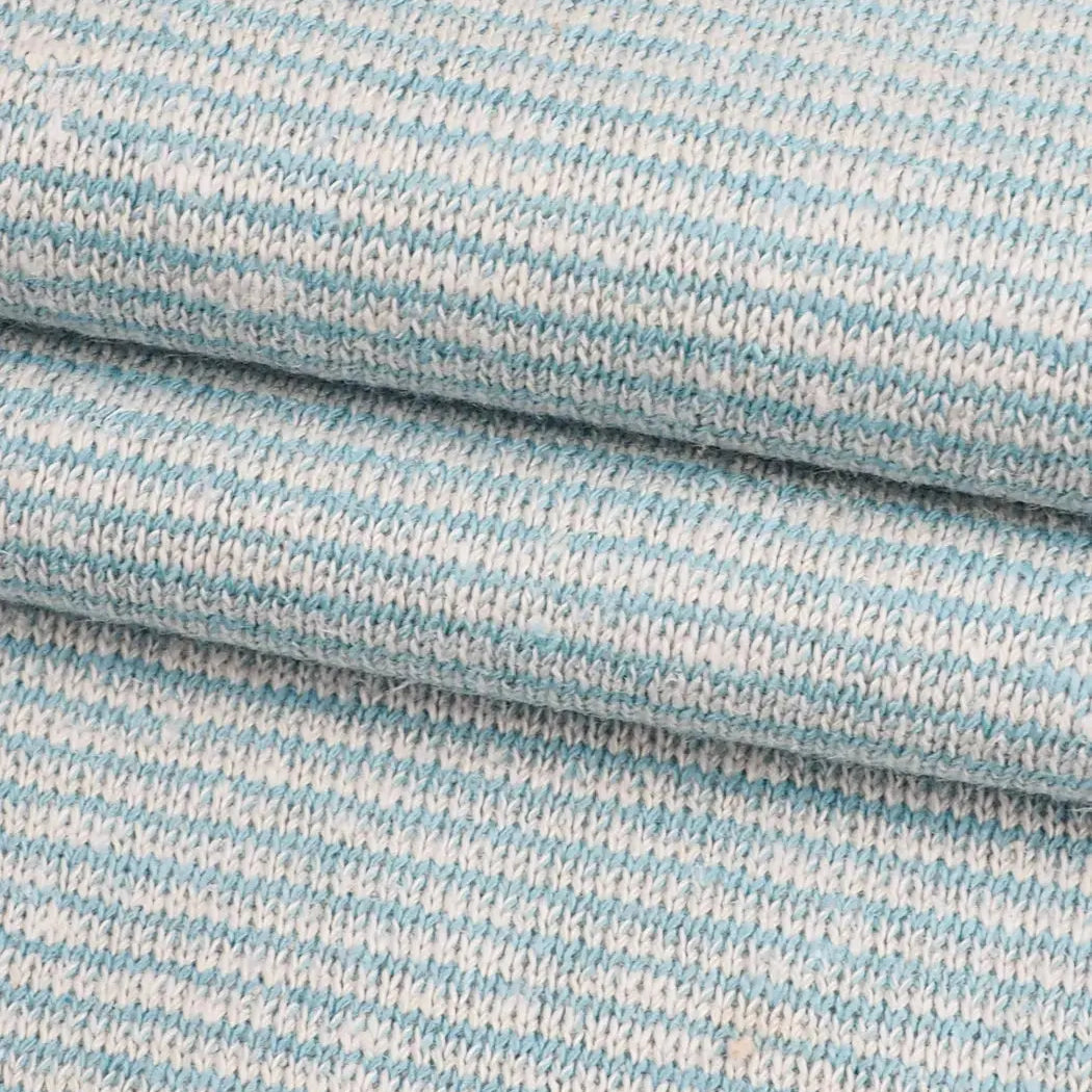 Hemp & Organic Cotton Heavy Weight Yarn Dye Stripe Fleece Fabric Bastine hemp textiles hemp fiber wholesale retail hemp fabric clothing manufacturers companies