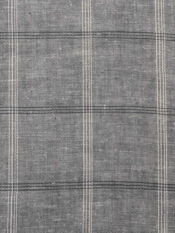 Bastine Hemp & Organic Cotton Light Weight Plaid Fabric