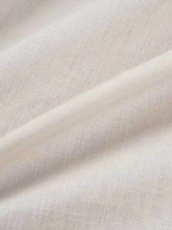 Hemp & Organic Cotton Light Weight Slub Muslin Fabric（HG10194 ） - Bastine