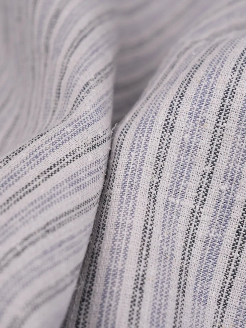 Hemp & Organic Cotton Light Weight Stretched Stripe Fabric（HG09549） HempFortexWeb Bastine Woven Hemp & Organic Cotton
