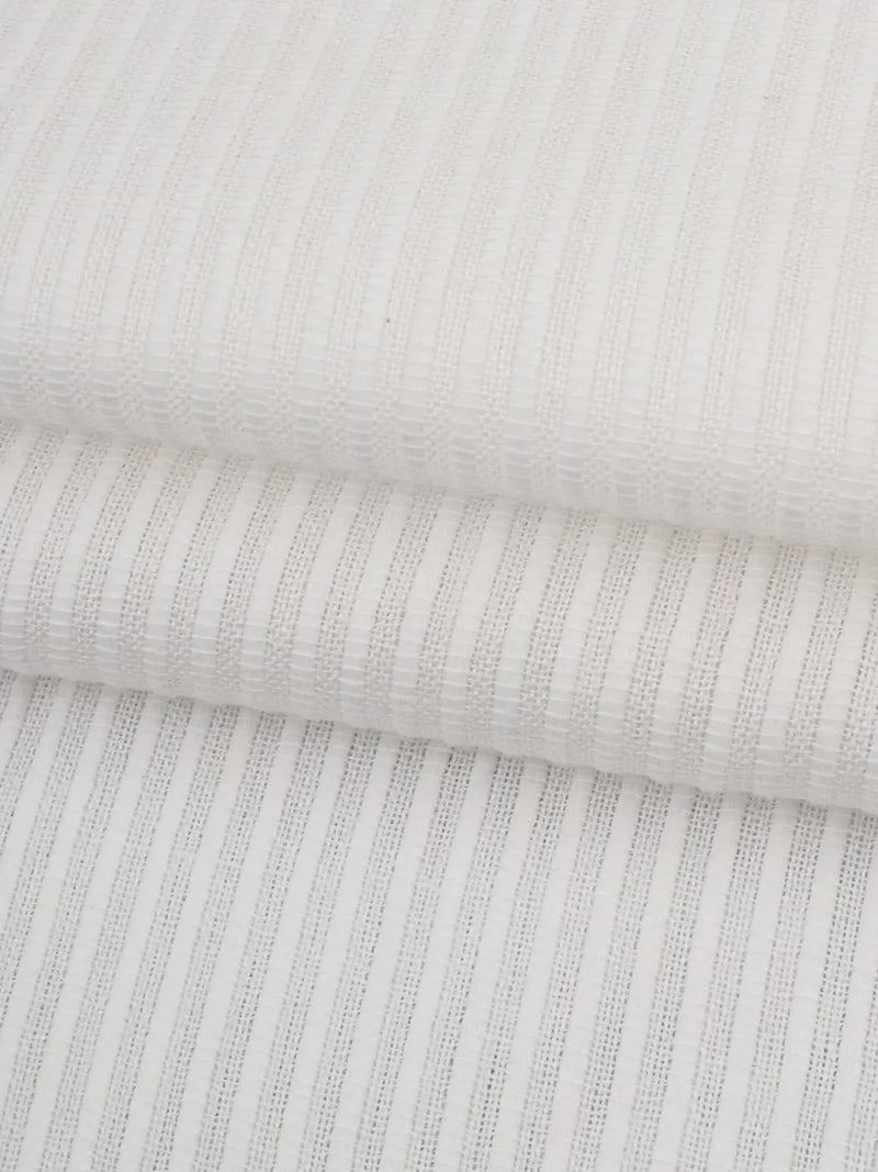 Hemp & Organic Cotton Light Weight Stripe Fabric (GH180E066Y） - Bastine