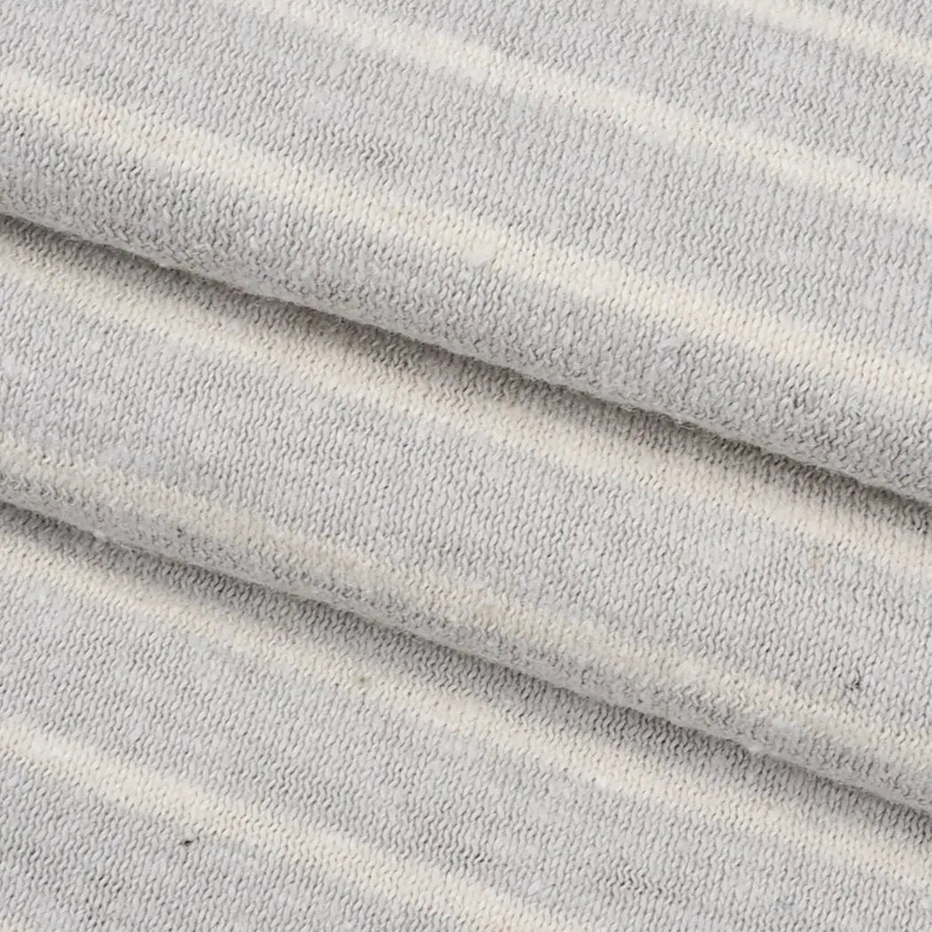 Hemp & Organic Cotton Light Weight Stripe Jersey Fabric（KJ16A829A） - Bastine