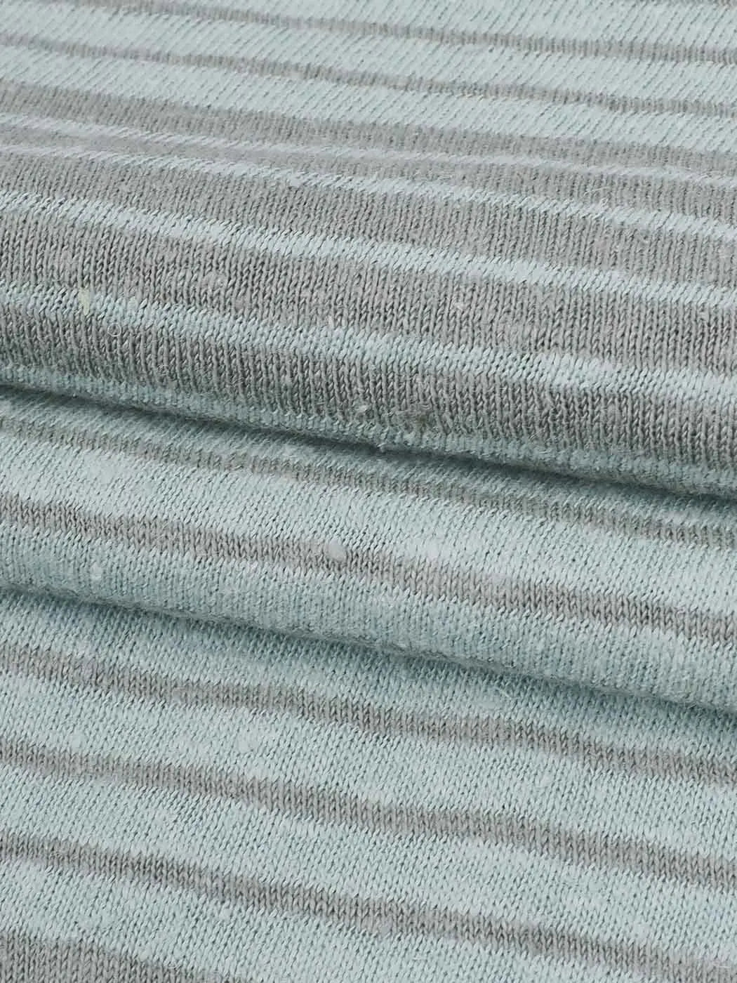 Hemp & Organic Cotton Light Weight Stripe Jersey ( KJ21D930C ) - Bastine