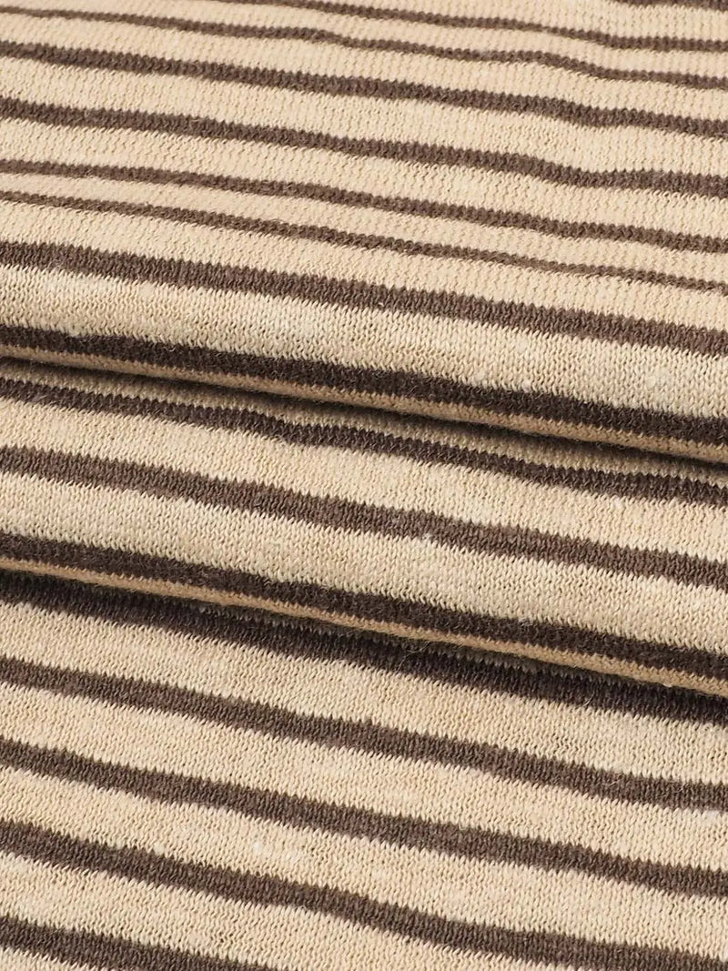 Hemp & Organic Cotton Light Weight Yarn Dyed Jersey Fabric ( KJ19804Y-19C / KJ19804Y-19D ) - Bastine