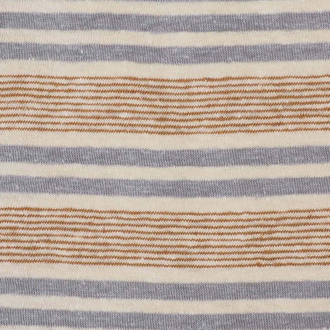 Hemp & Organic Cotton Light Weight Yarn Dyed Stripe Jersey Fabric ( KJ21D888A/KJ21D888C/KJ21D888D/KJ21D888F ) - Bastine