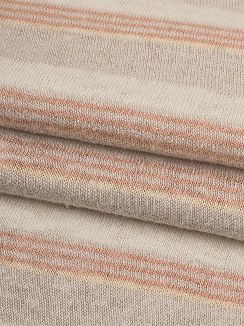 Bastine Hemp & Organic Cotton Light Weight Yarn Dyed Stripe Jersey ( KJ21D931A / KJ21D931B )