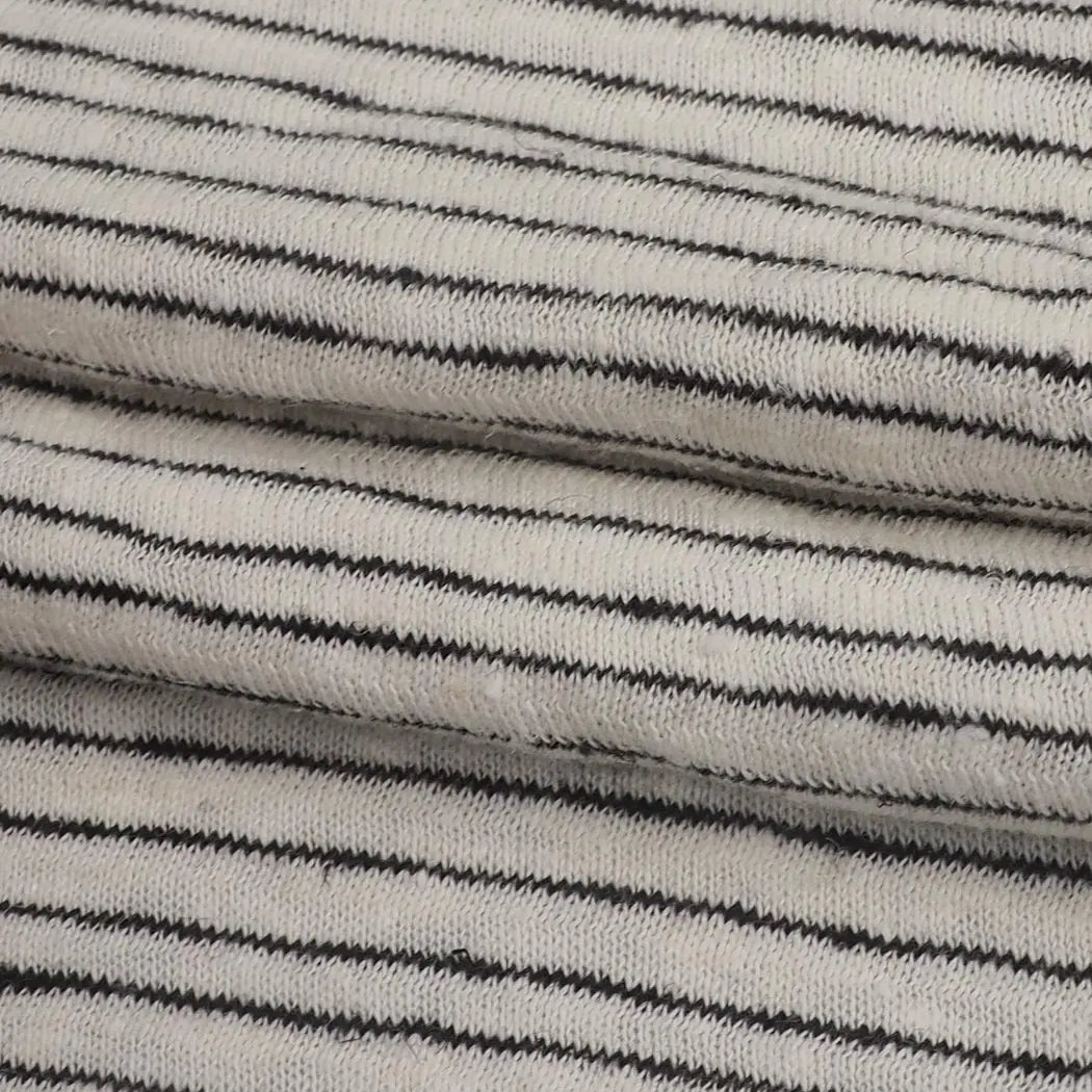 Hemp & Organic Cotton Light Weight Yarn Dyed Stripe Jersey ( KJ21D941A / KJ21D941B / KJ21D941C ) - Bastine