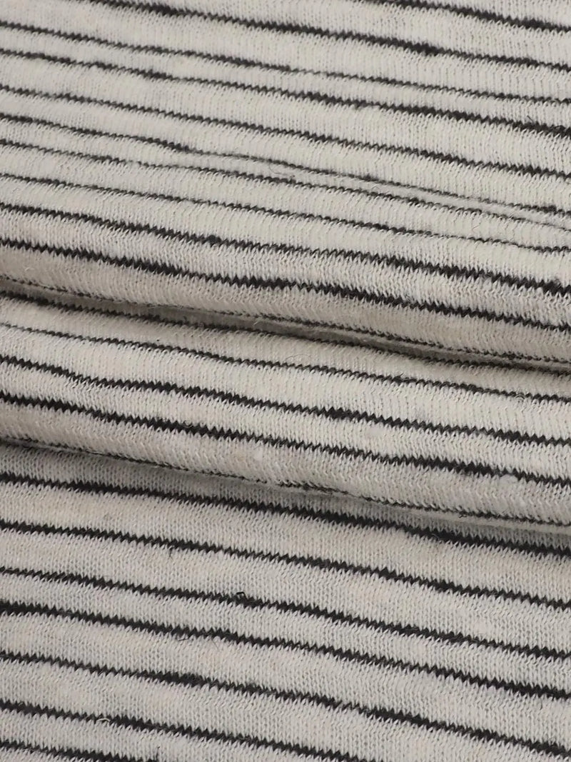 Hemp & Organic Cotton Light Weight Yarn Dyed Stripe Jersey ( KJ21D941A / KJ21D941B / KJ21D941C ) - Bastine