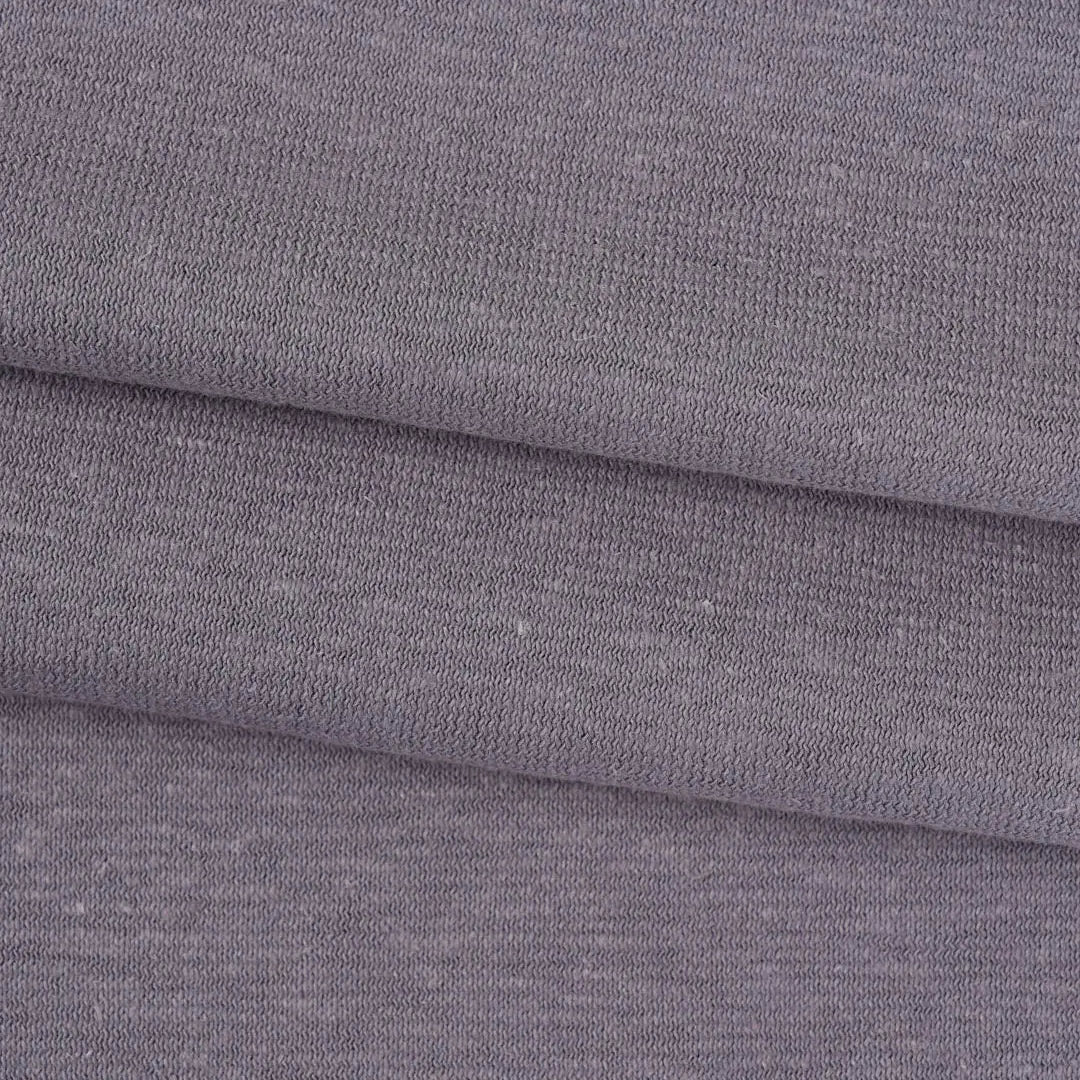 Hemp & Organic Cotton Mid-Weight Jersey Fabric ( KJ2020 / KJ2020A ）  Knit Hemp & Organic cotton  Bastine 