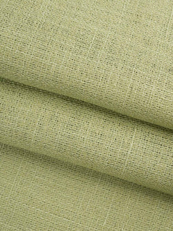 Hemp & Organic Cotton Mid-Weight Plain Fabric ( H18-21-21 )  Woven Silk Blend  Bastine  Grass-Green-Yard