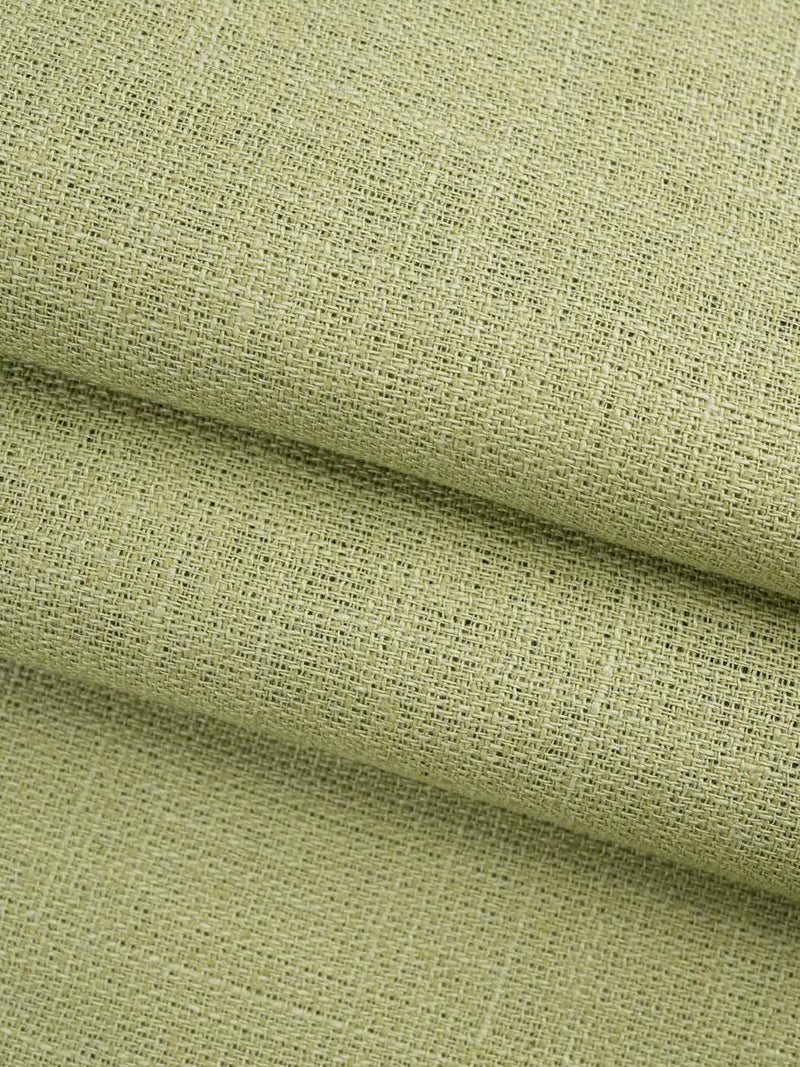 Hemp & Organic Cotton Mid-Weight Plain Fabric ( H18-21-21 )  Woven Silk Blend  Bastine  Grass-Green-Yard