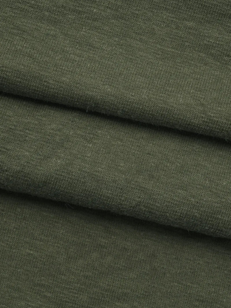 Hemp & Organic Cotton Mid-Weight Stretched Jersey Fabric ( KJ2124 Solid ）  Knit Hemp & Organic cotton  Bastine 