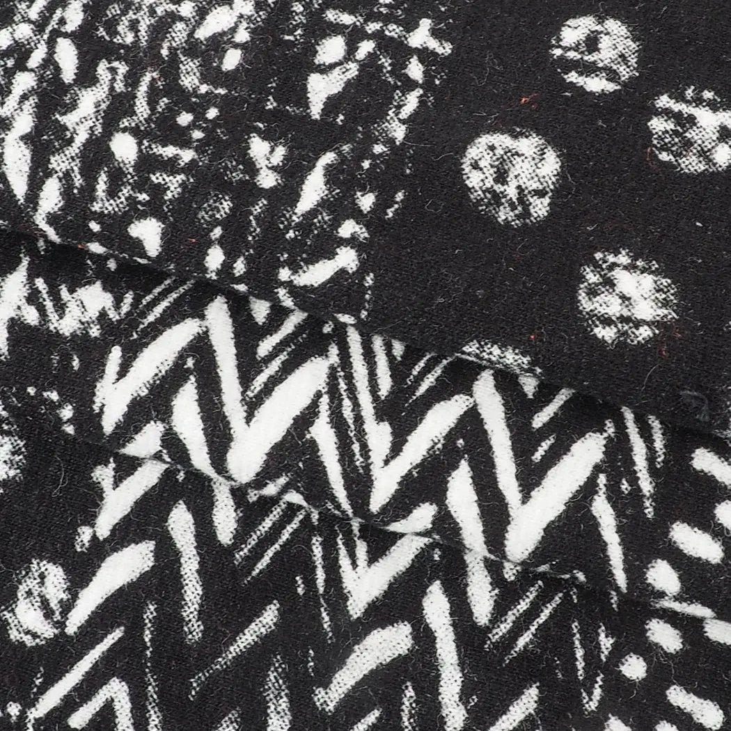 Hemp & Organic Cotton Mid-Weight Stretched Jersey Printed Fabric ( KJ2124 Pirnt ） - Bastine