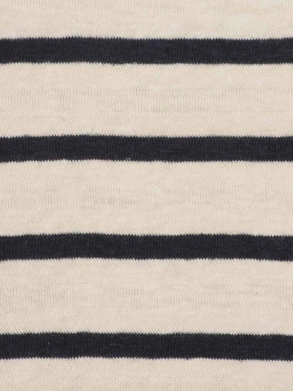 Hemp & Organic Cotton Mid Weight Stripe Jersey（ KJ11861 ） - Bastine