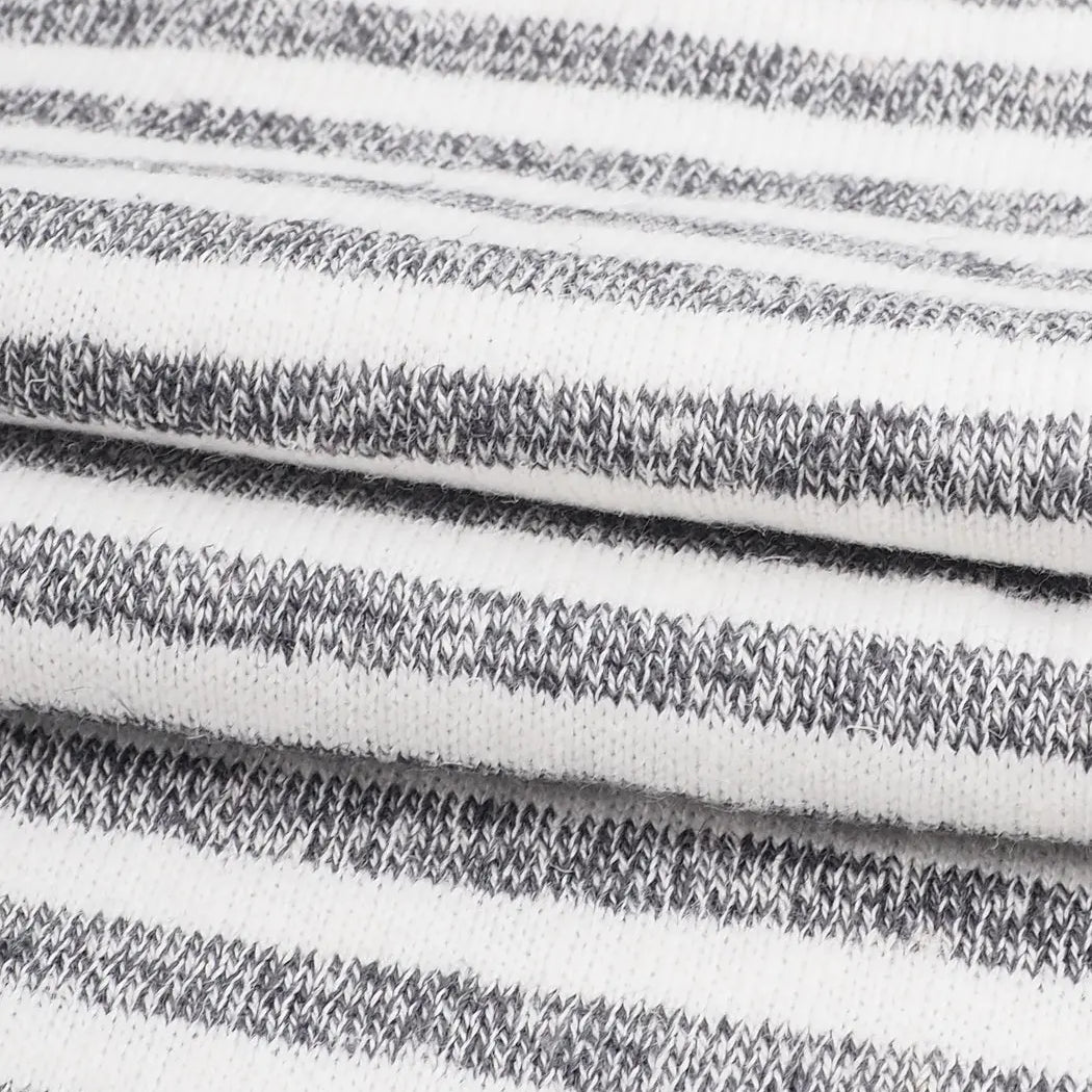 Hemp & Organic Cotton Mid-Weight Stripe Yarn Dyed Jersey Fabric ( KJ21A2403-A32 ) - Bastine