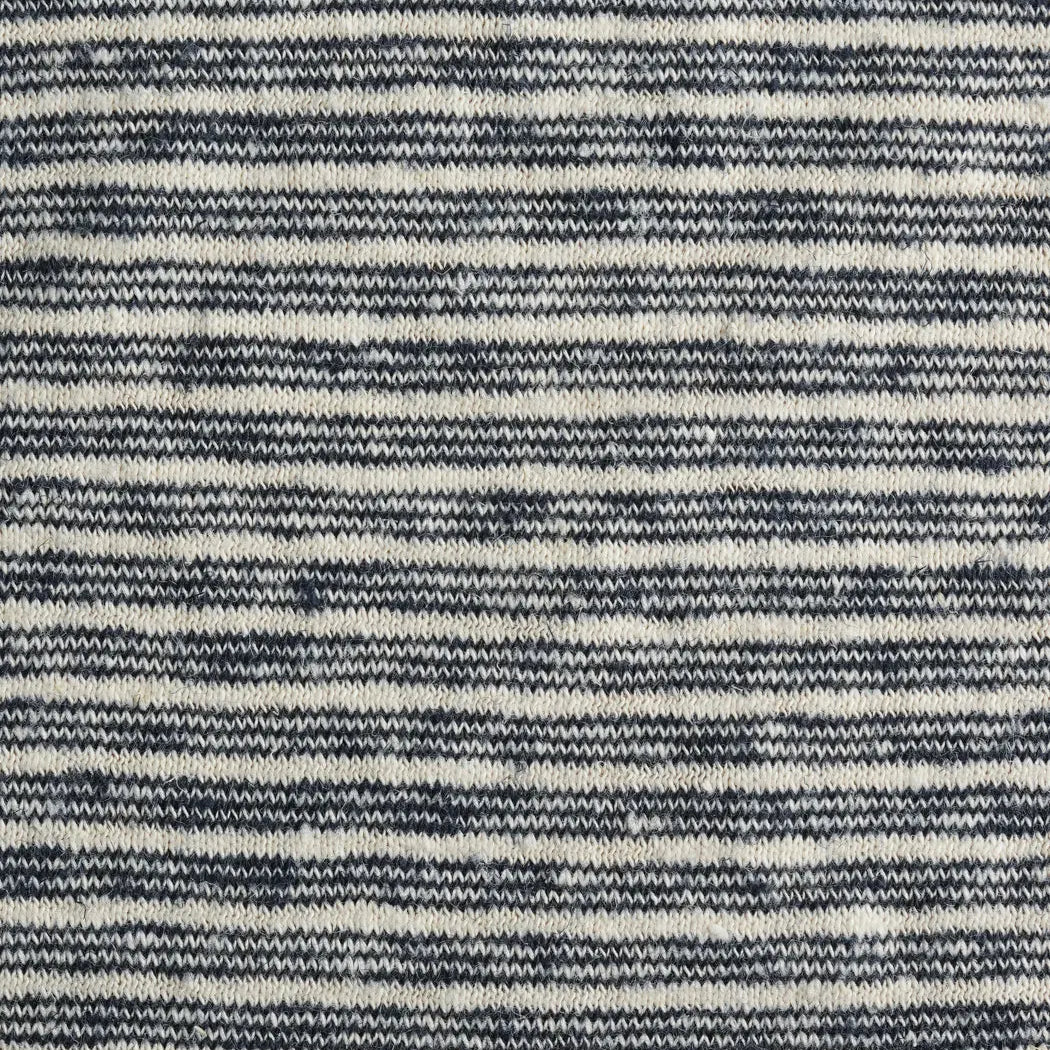 Hemp & Organic Cotton Mid Weight Yarn Dye Stripe Jersey Fabric ( KJ12838-4 )  Knit Hemp & Organic cotton  Bastine 