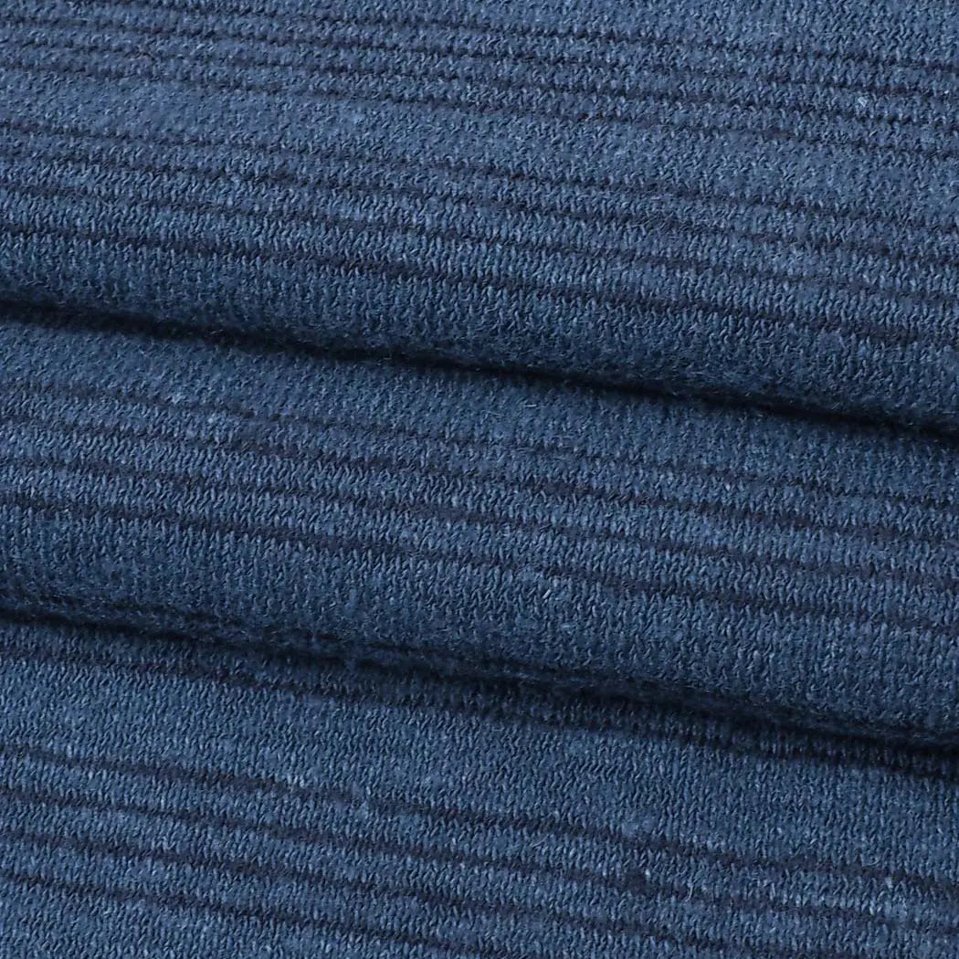 Bastine Hemp & Organic Cotton Mid-Weight Yarn Dyed Stripe Jersey Fabric
