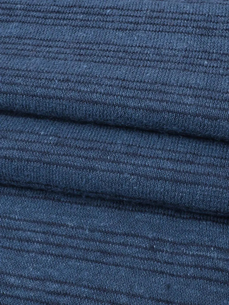 Bastine Hemp & Organic Cotton Mid-Weight Yarn Dyed Stripe Jersey Fabric