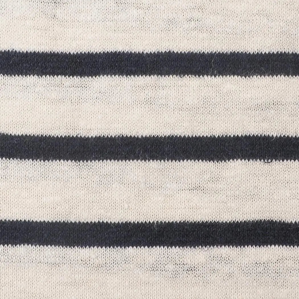 Bastine Hemp & Organic Cotton Mid-Weight Yarn Dyed Stripe Jersey Fabric
