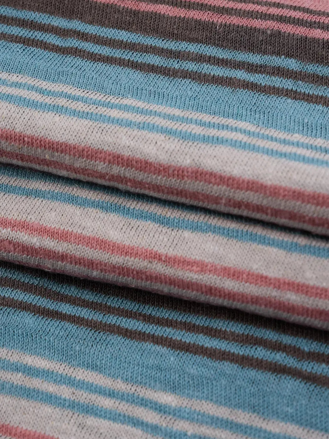 Bastine Hemp & Organic Cotton Mid-Weight Yarn Dyed Stripe Jersey ( KJ21C876A / KJ21C876B / KJ21C876C )