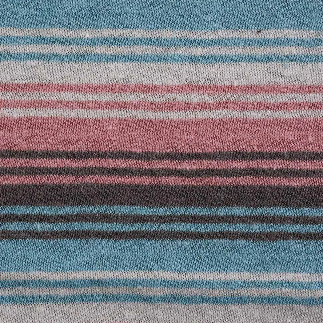 Bastine Hemp & Organic Cotton Mid-Weight Yarn Dyed Stripe Jersey ( KJ21C876A / KJ21C876B / KJ21C876C )