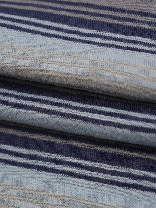 Bastine Hemp & Organic Cotton Mid-Weight Yarn Dyed Stripe Jersey ( KJ21C876A / KJ21C876B / KJ21C876C )