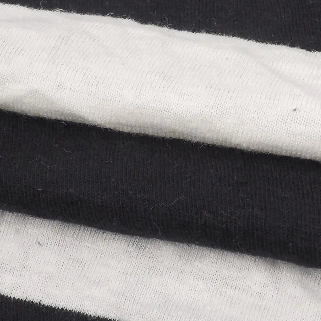 Hemp & Organic Cotton Mid Weight Yarn Dyed Stripe Jersey ( KJ21D890A / KJ21D890B ) - Bastine