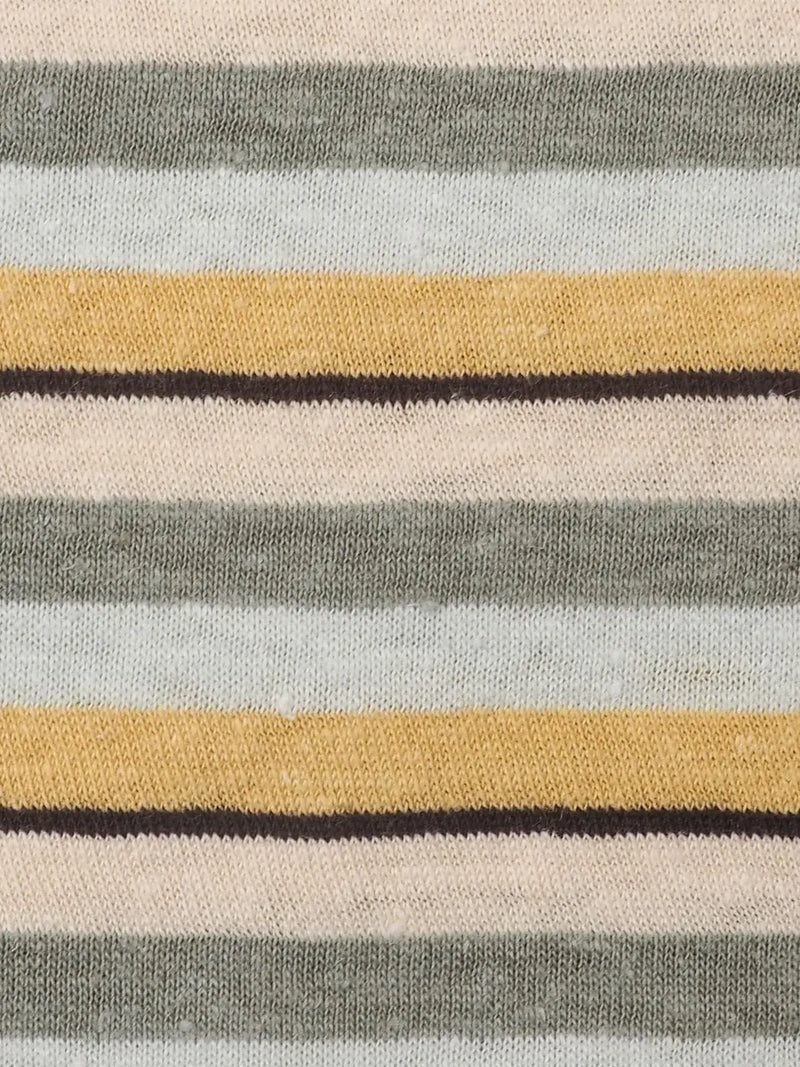 Bastine Hemp & Organic Cotton Mid-Weight Yarn Dyed Stripe Jersey Fabric