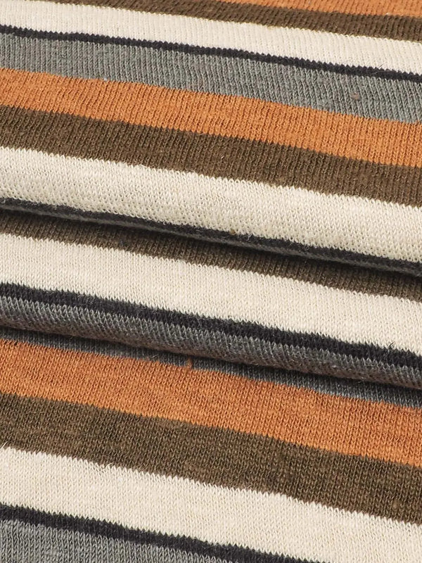 Bastine Hemp & Organic Cotton Mid-Weight Yarn Dyed Stripe Jersey Fabric