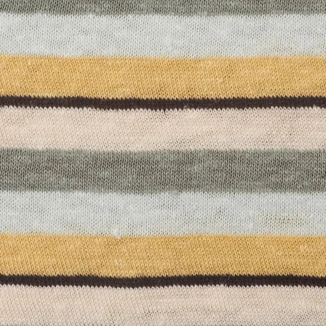 Bastine Hemp & Organic Cotton Mid-Weight Yarn Dyed Stripe Jersey Fabric