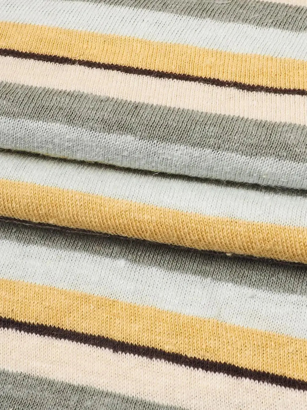 Bastine Hemp & Organic Cotton Mid-Weight Yarn Dyed Stripe Jersey Fabric