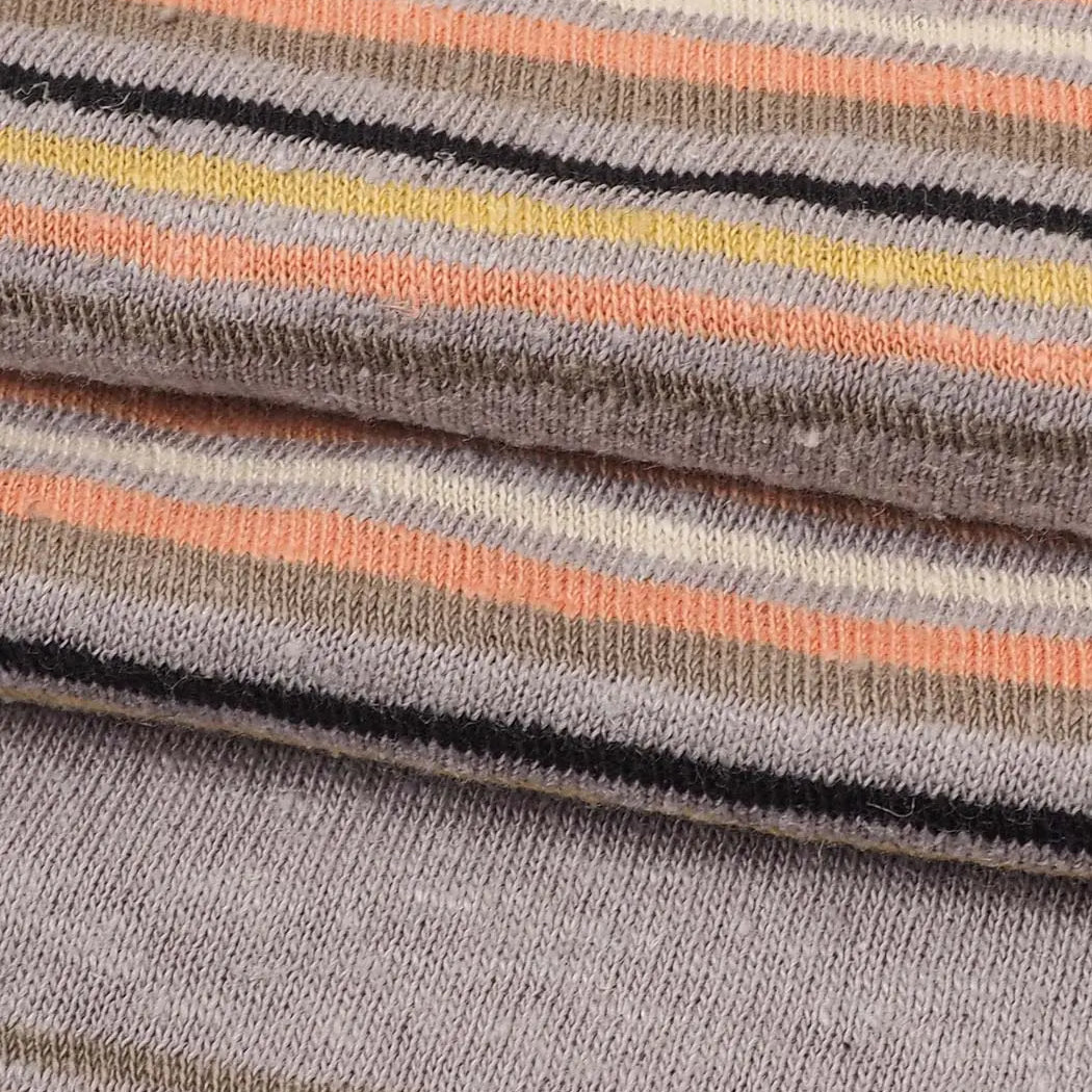 Bastine Hemp & Organic Cotton Mid-Weight Yarn Dyed Stripe Jersey