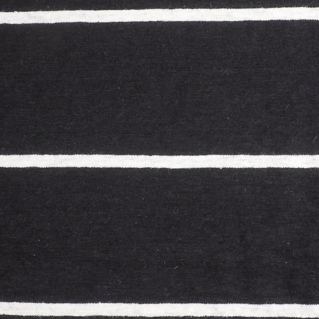 Hemp & Organic Cotton Mid-Weight Yarn Dyed Stripe Jersey( KJ21D960A) - Bastine