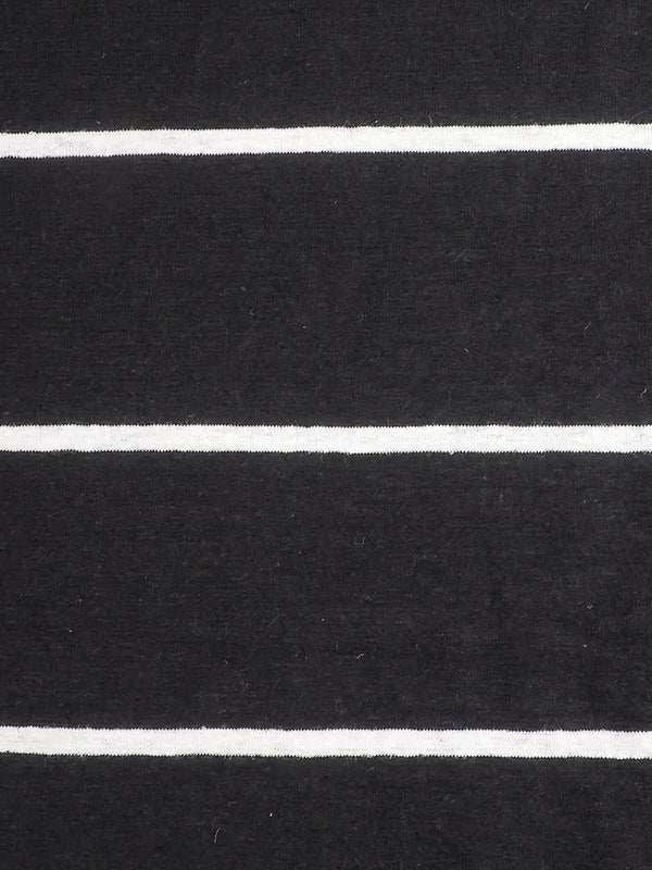 Hemp & Organic Cotton Mid-Weight Yarn Dyed Stripe Jersey( KJ21D960A) - Bastine