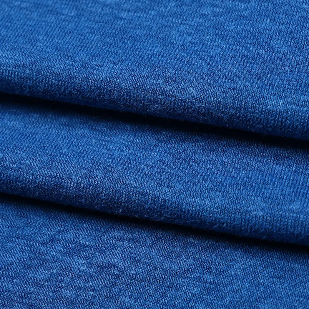 Hemp , Recycle Poly  & Tencel Light Weight Jersey Fabric ( KJ21C828 )  Knit Hemp & Organic cotton  Bastine 