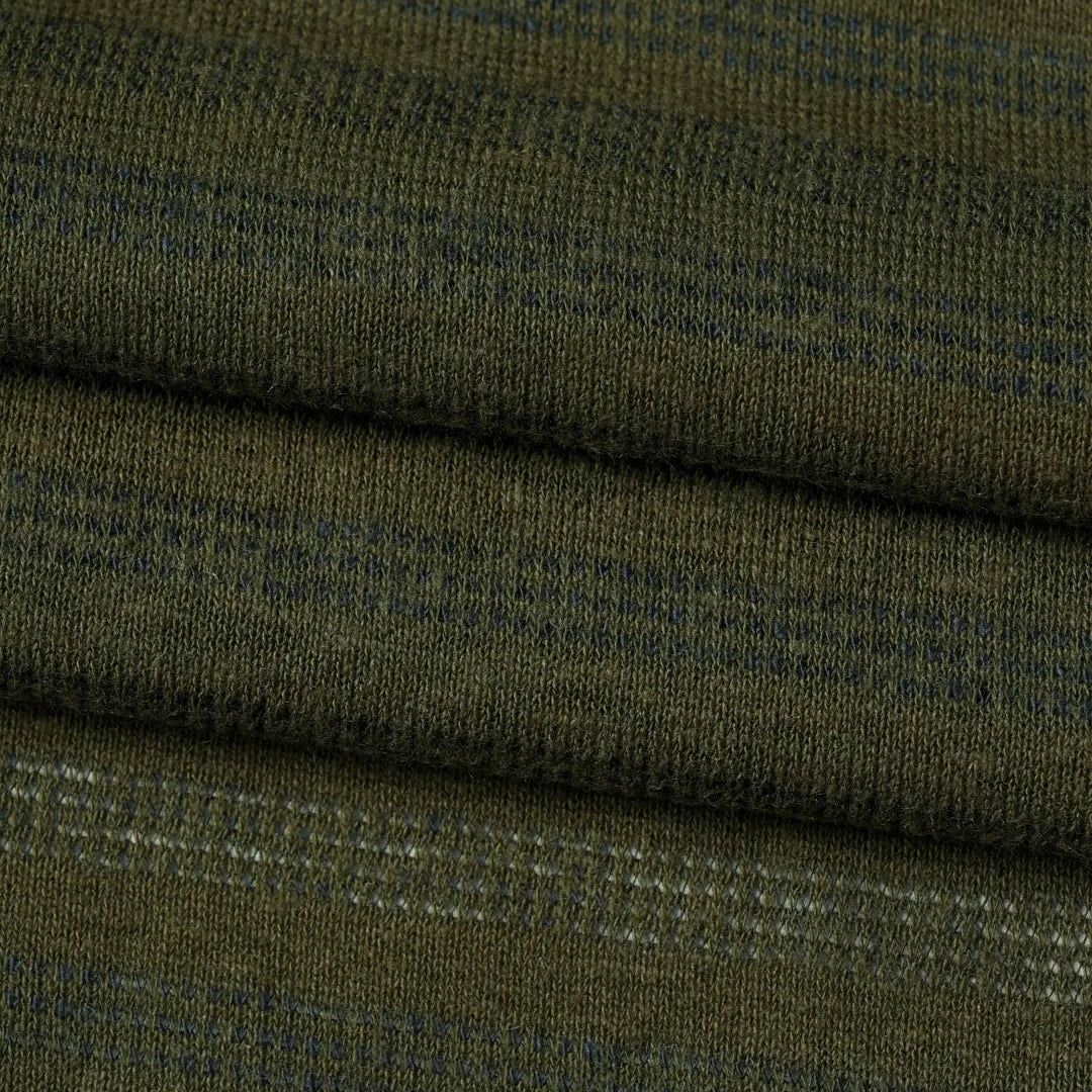 Hemp , Recycle Poly  & Tencel Light Weight Yarn Dye Jacquard Jersey Fabric ( KJ8034Y-01B )  Knit Hemp & Organic cotton  Bastine 